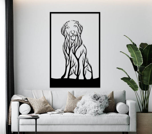 Branches Dog - Wall Art