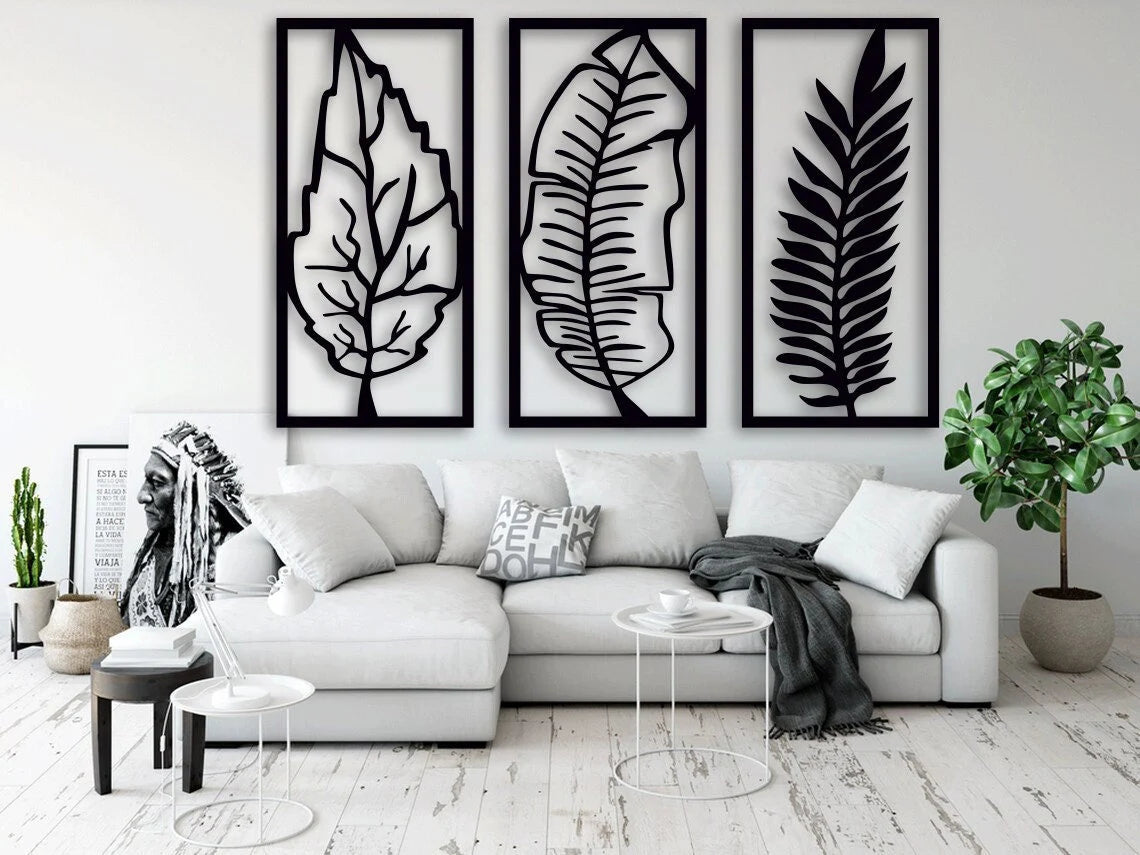 Leaf Wall Panel - Wall Art Set