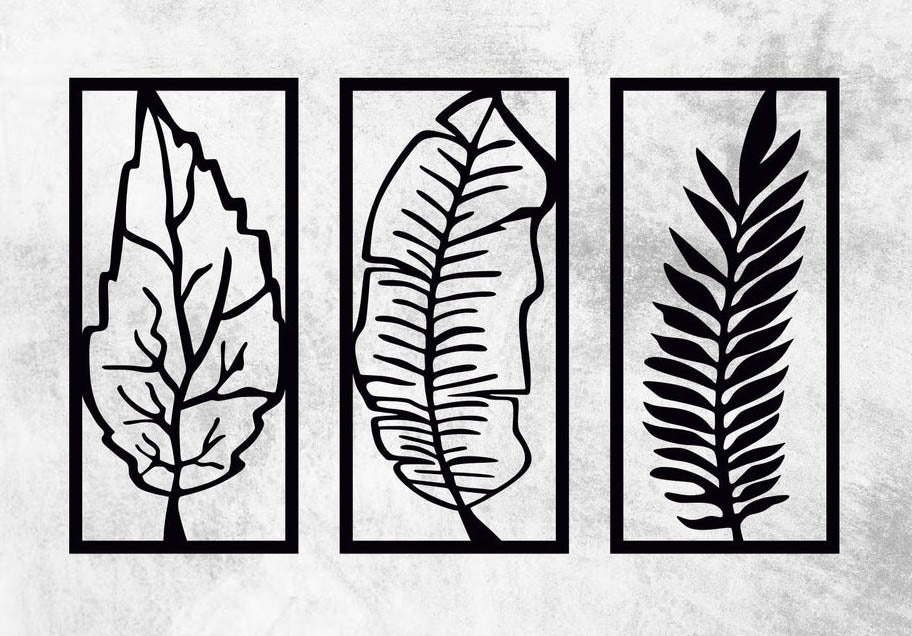 Leaf Wall Panel - Wall Art Set