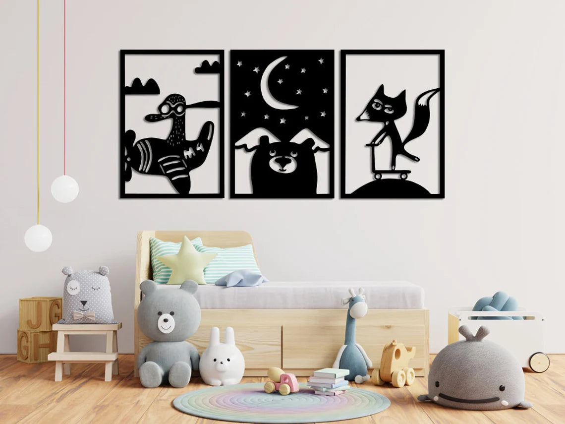 Adventurous Animals - Wall Art Set