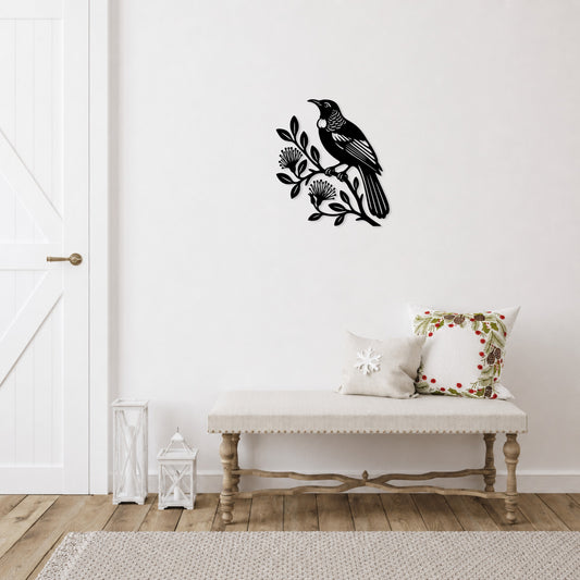 Tui on a Branch - Wall Art