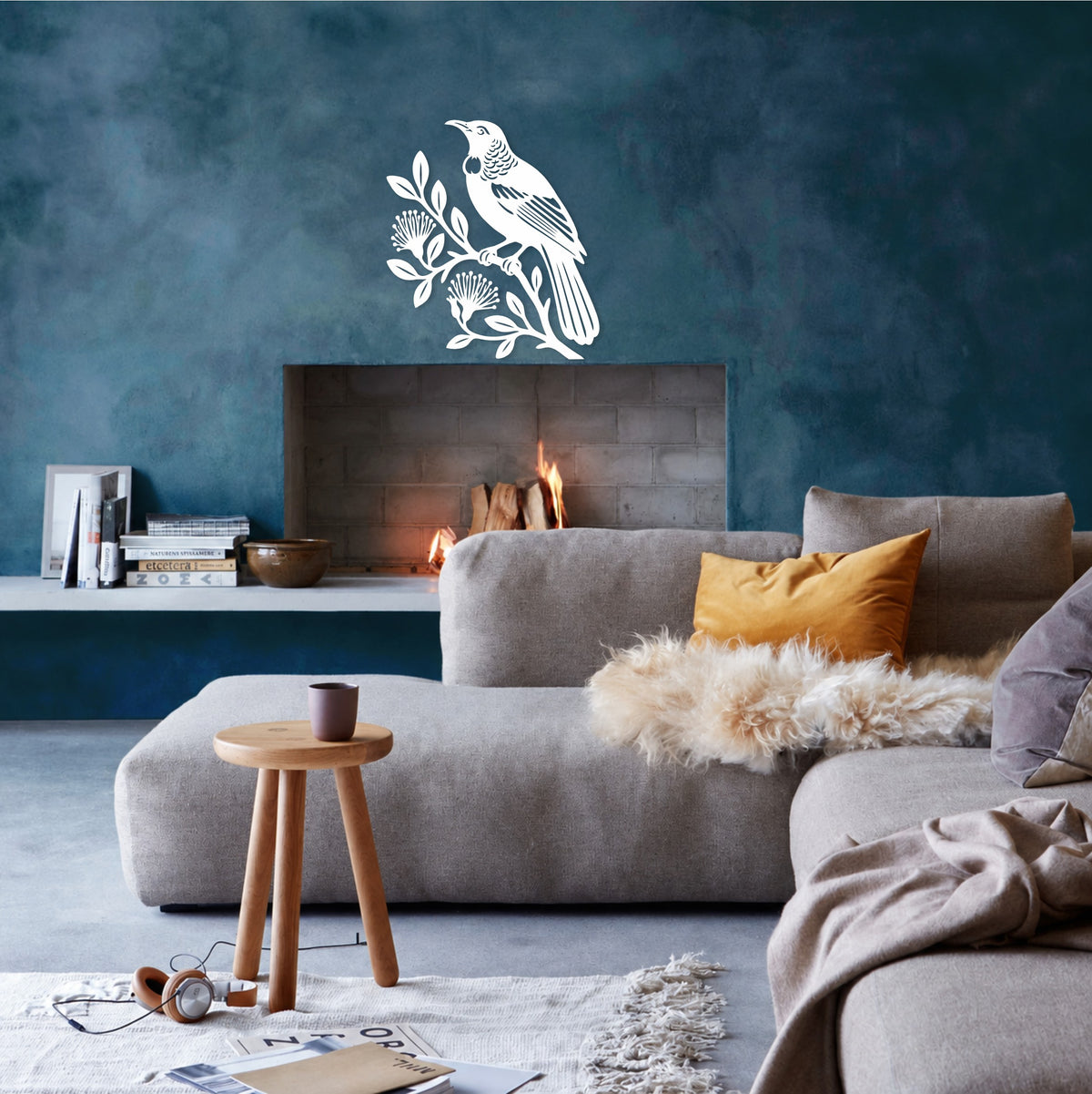 Tui on a Branch - Wall Art