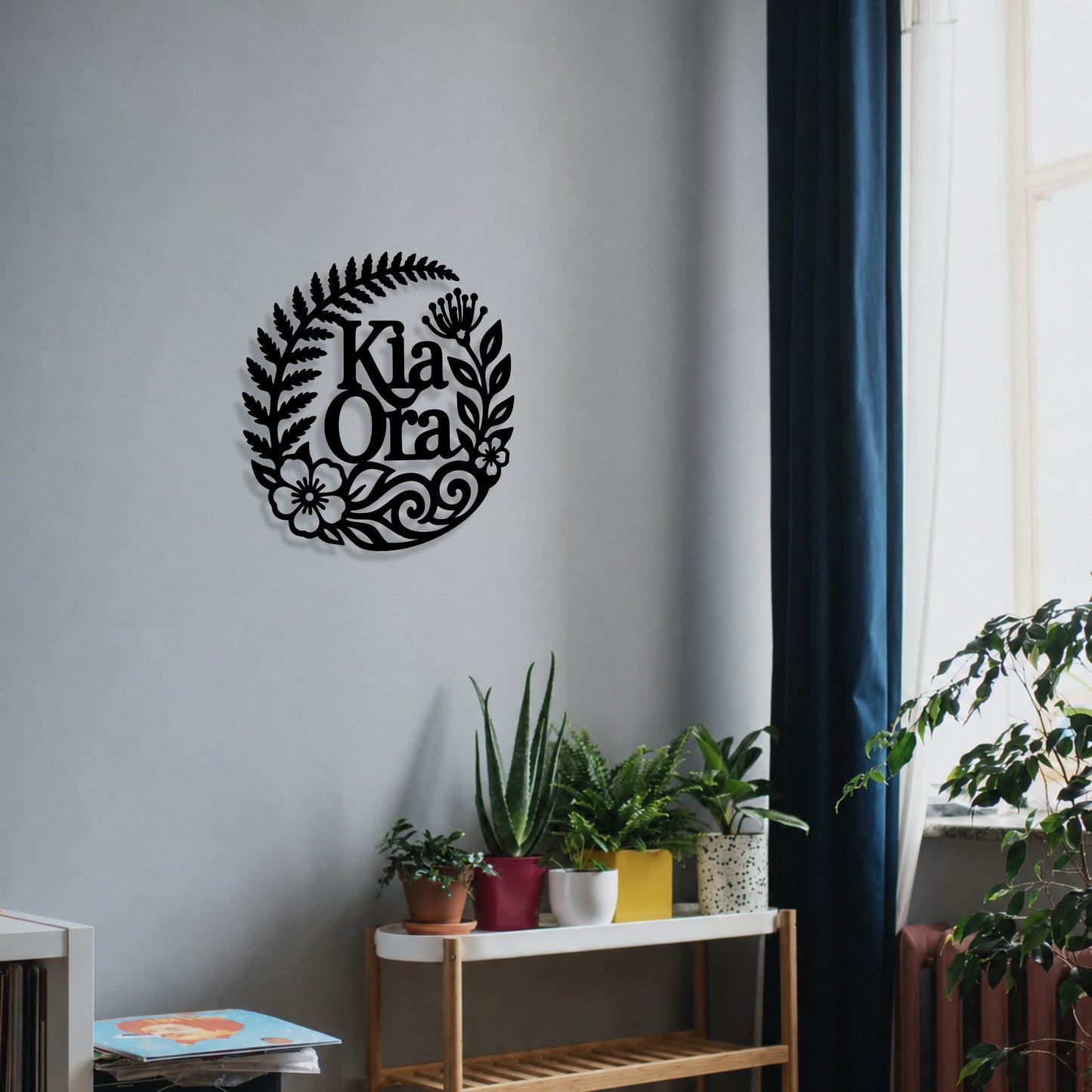 Kia Ora Floral Circle - Wall Art