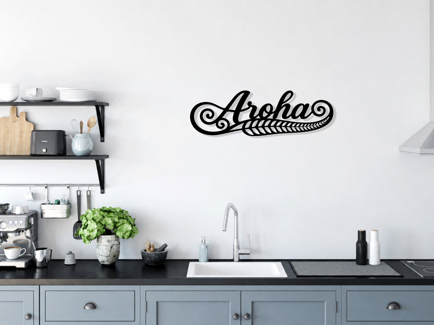 Aroha with Fern - Wall Art