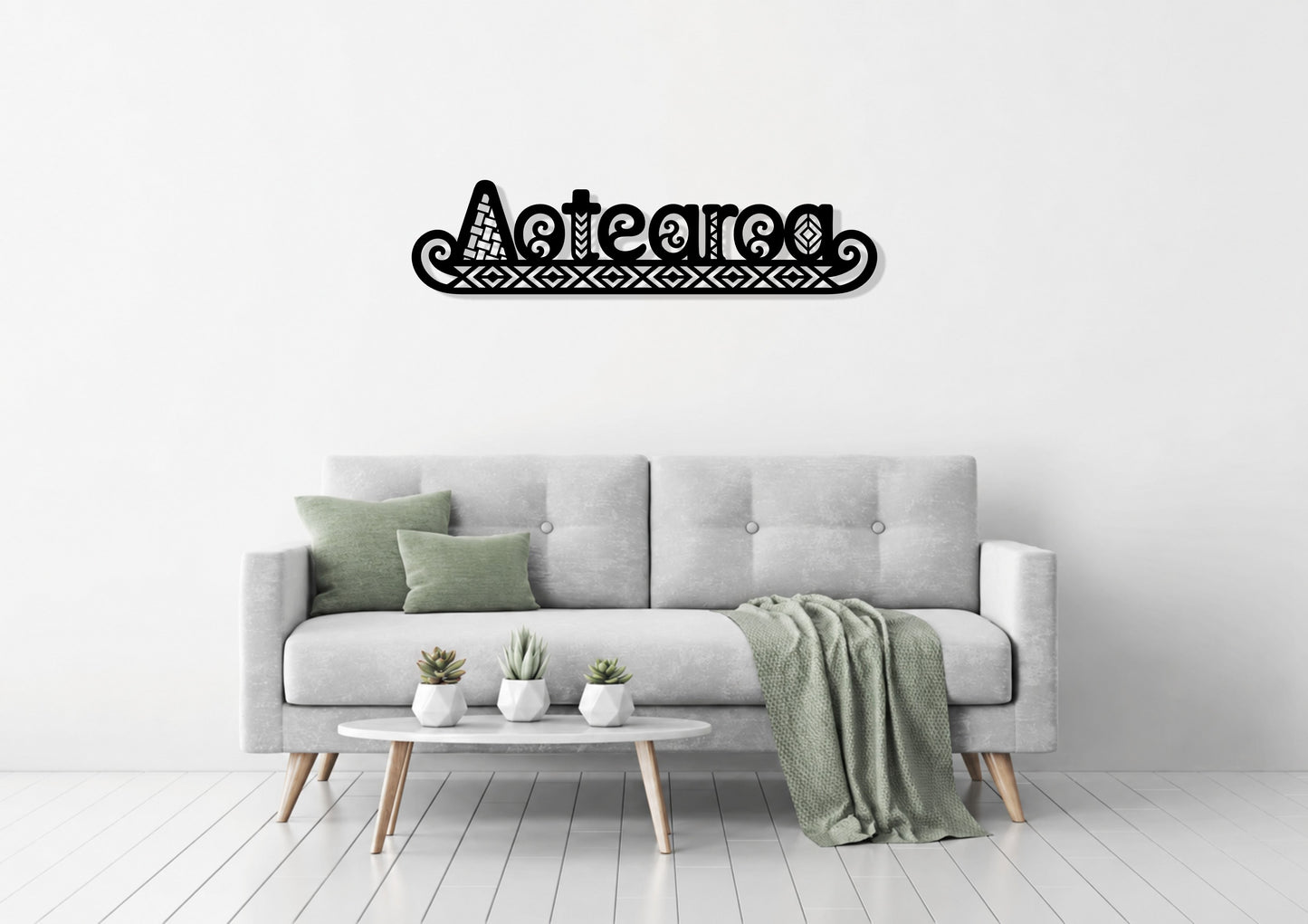 Aotearoa with Pattern - Wall Art